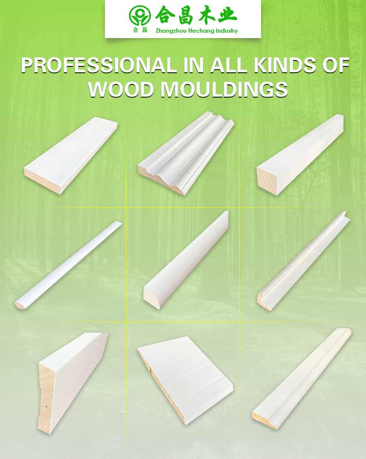 glossy coated bevelled molding profiles